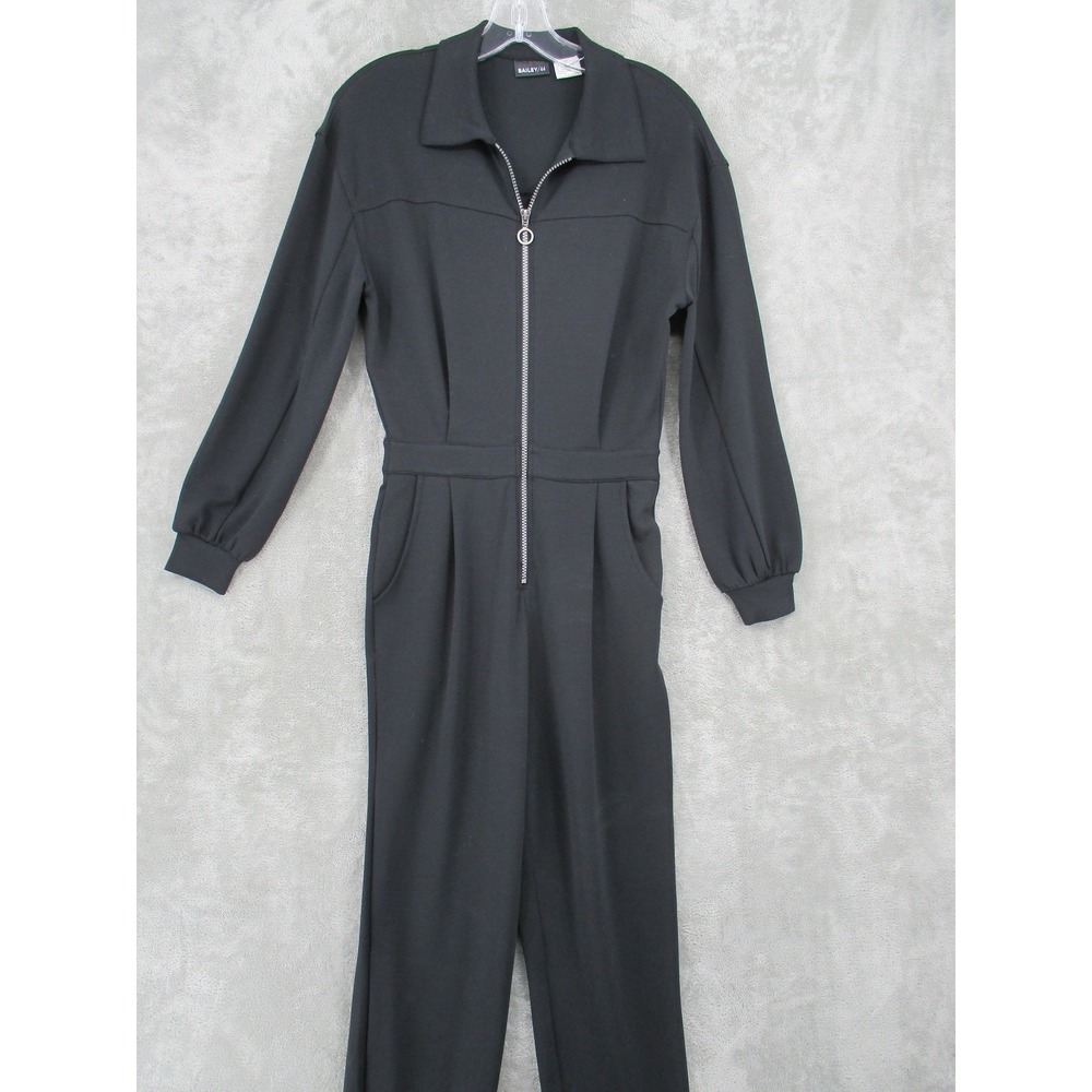 Bailey 44 Jumpsuit Womens Anthropologie Soft Knit Athleisure Straight Leg Black - Picture 3 of 12
